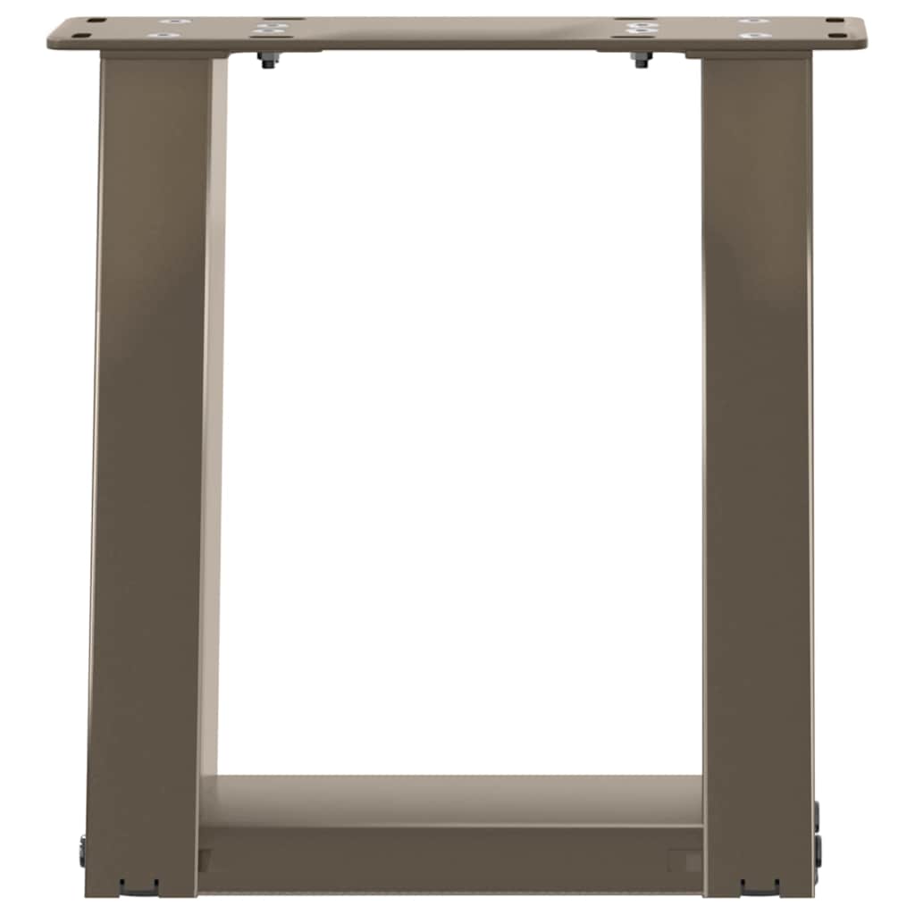 U-Shaped Natural Steel Coffee Table Legs, 2 pcs, 30x31 cm