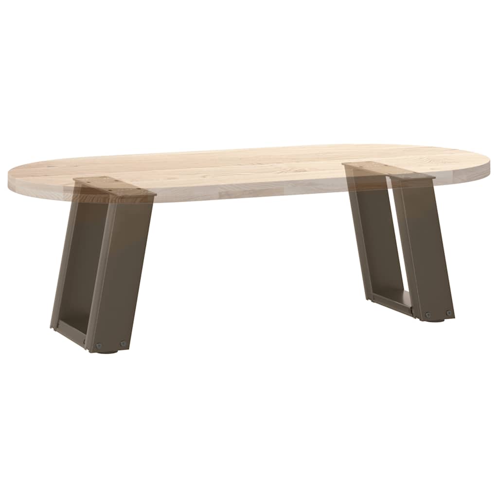 U-Shaped Natural Steel Coffee Table Legs, 2 pcs, 30x31 cm