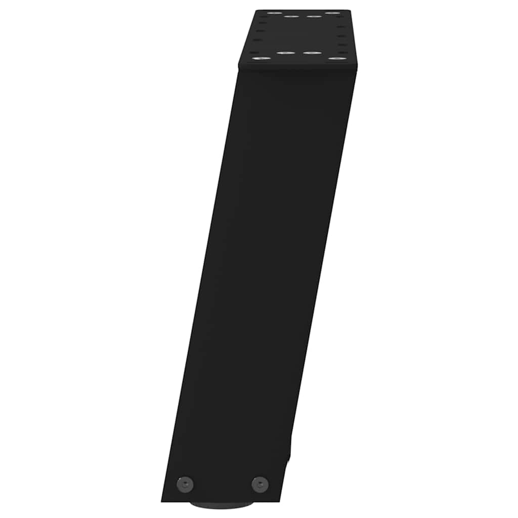 Black Steel U-Shaped Coffee Table Legs 2 pcs, Adjustable 40x30-31 cm