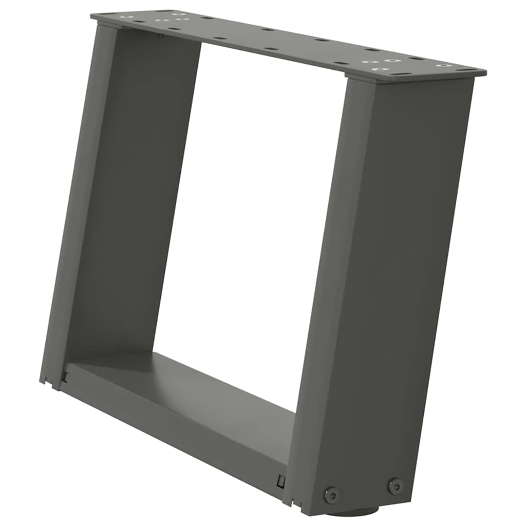 Anthracite Steel U-Shaped Coffee Table Legs (2 pcs) 40x30-31 cm