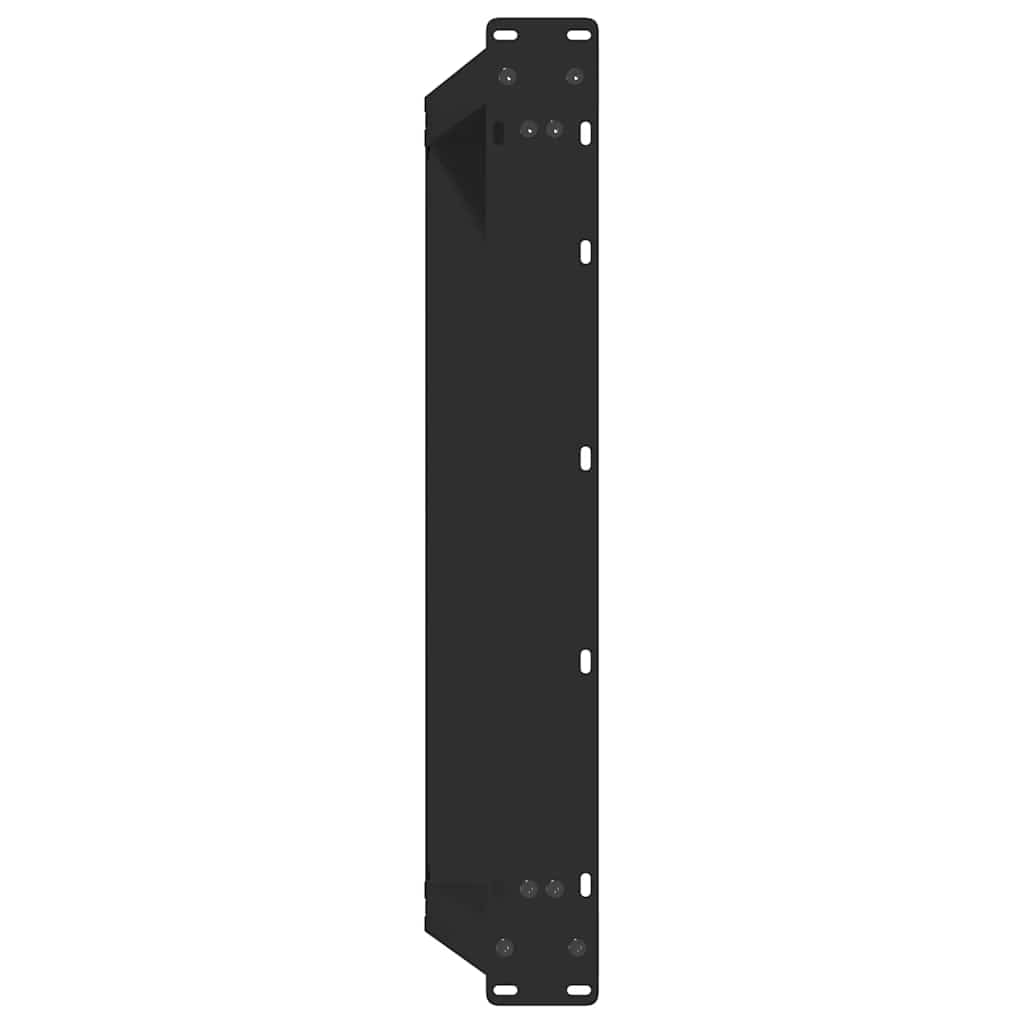 Black Steel U-Shaped Coffee Table Legs, 2 Pcs, 60x30-31 cm