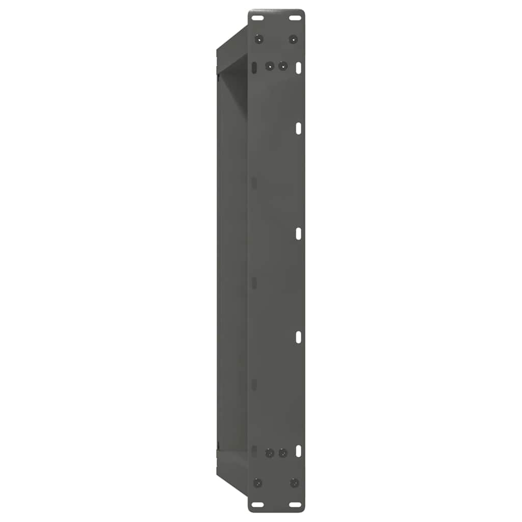 Anthracite Steel U-Shaped Coffee Table Legs, 60x(30-31)cm, 2 Pcs