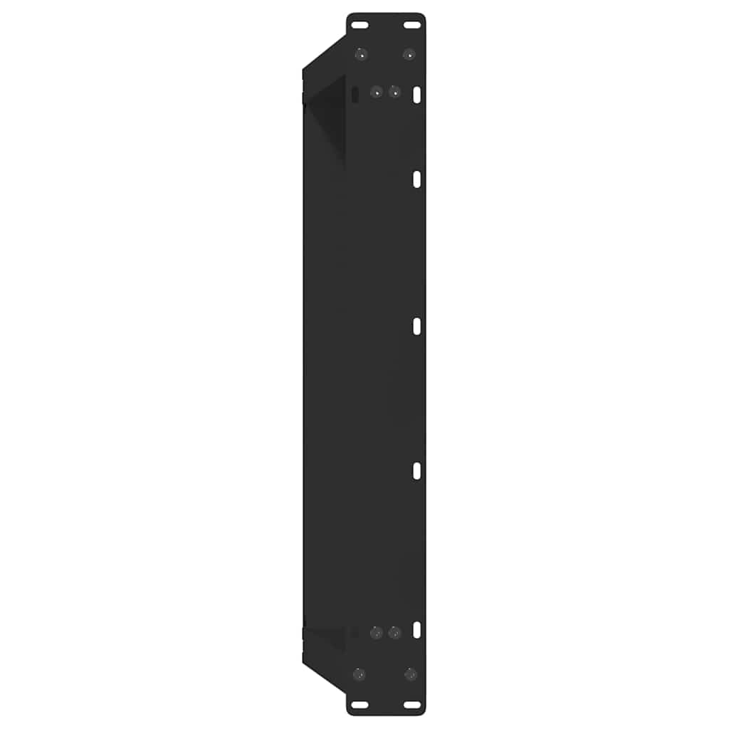 U-Shaped Black Steel Coffee Table Legs (2 pcs) 70x(30-31) cm