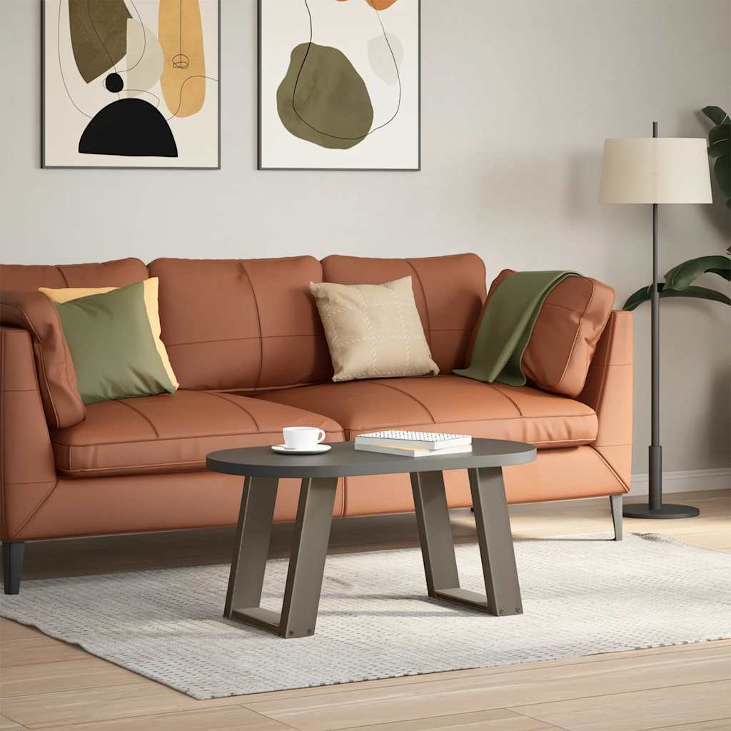 Natural Steel U-Shaped Coffee Table Legs, 2pcs, 28x42-43cm