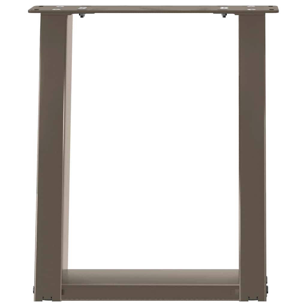 Natural Steel U-Shaped Coffee Table Legs, 2pcs, 28x42-43cm