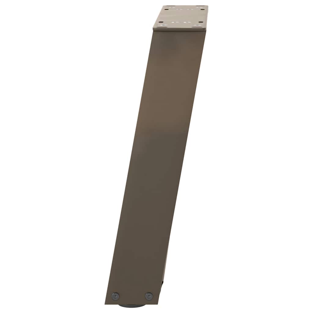 Natural Steel U-Shaped Coffee Table Legs, 2pcs, 28x42-43cm