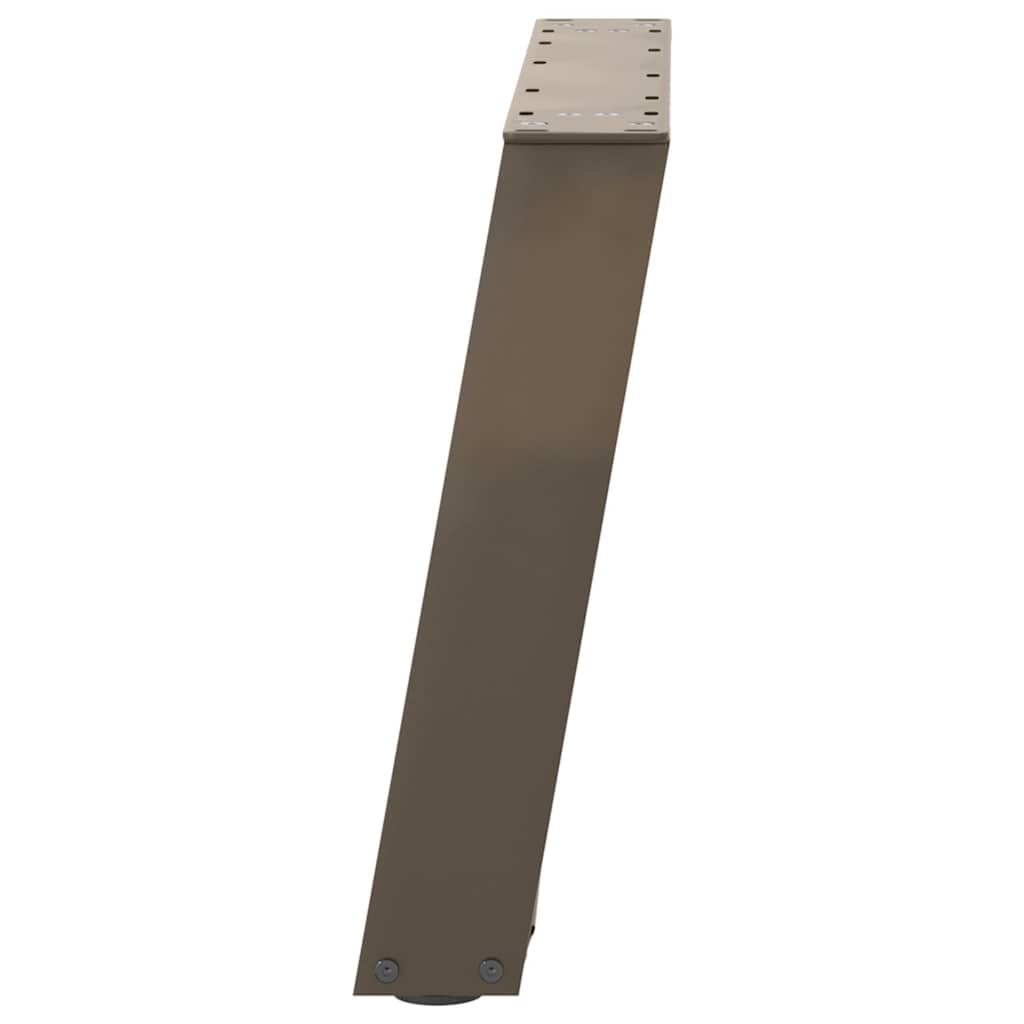 Natural Steel U-Shaped Coffee Table Legs, 2 pcs, 60x(42-43) cm