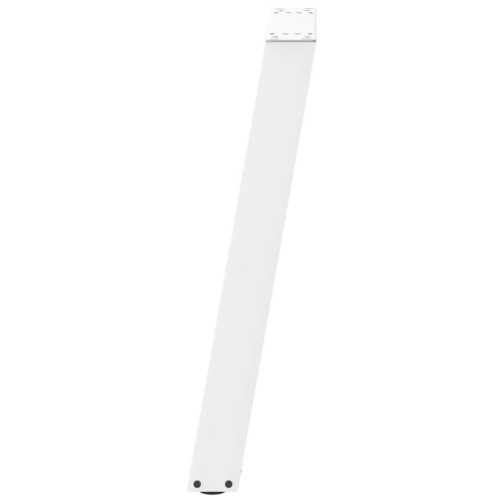 White Steel U-Shaped Console Table Legs, 28x(72-73) cm, 2 Pcs