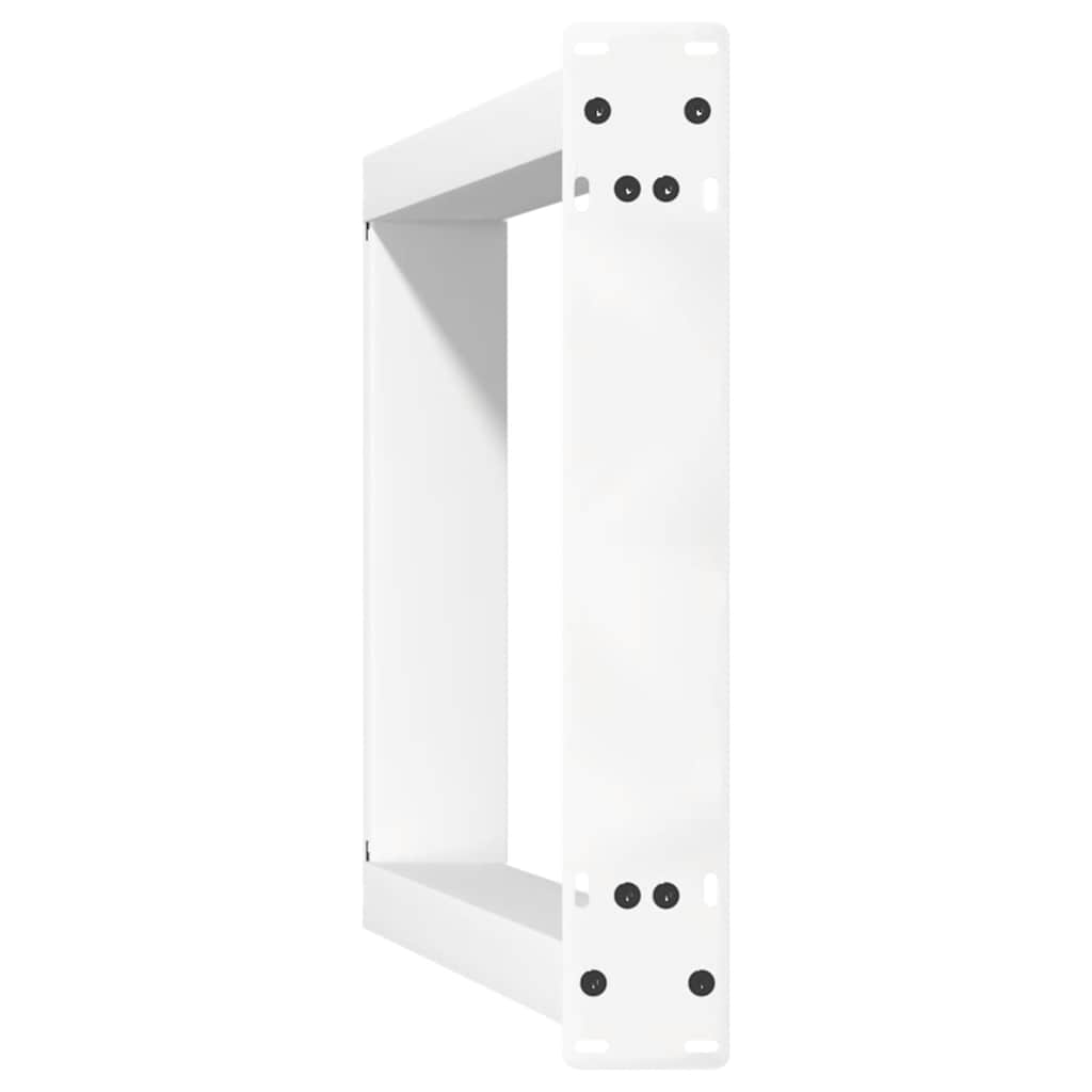 White Steel U-Shaped Console Table Legs, 28x(72-73) cm, 2 Pcs