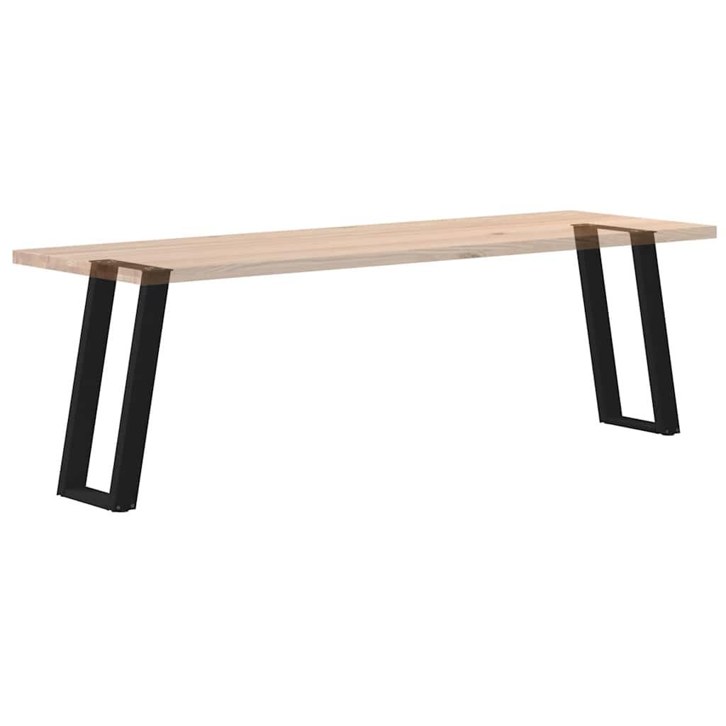 Black Steel U-Shaped Console Table Legs, 2 pcs, 38x(72-73) cm