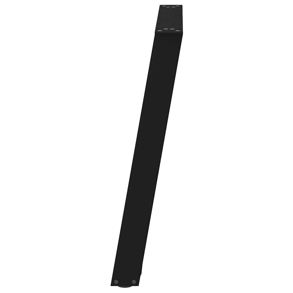 Black Steel U-Shaped Dining Table Legs 2 pcs 70x(72-73) cm