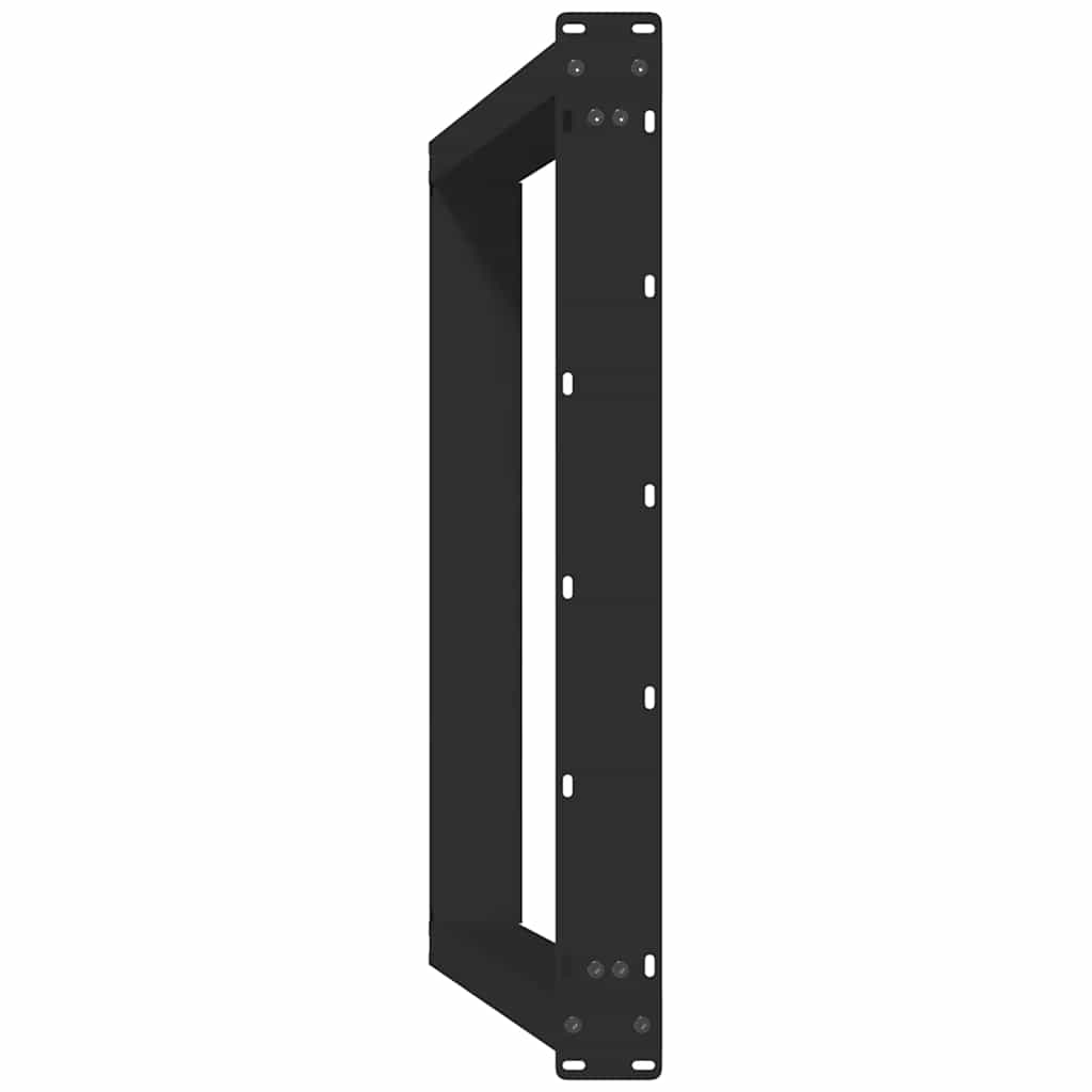 Black Steel U-Shaped Dining Table Legs 2 pcs 70x(72-73) cm