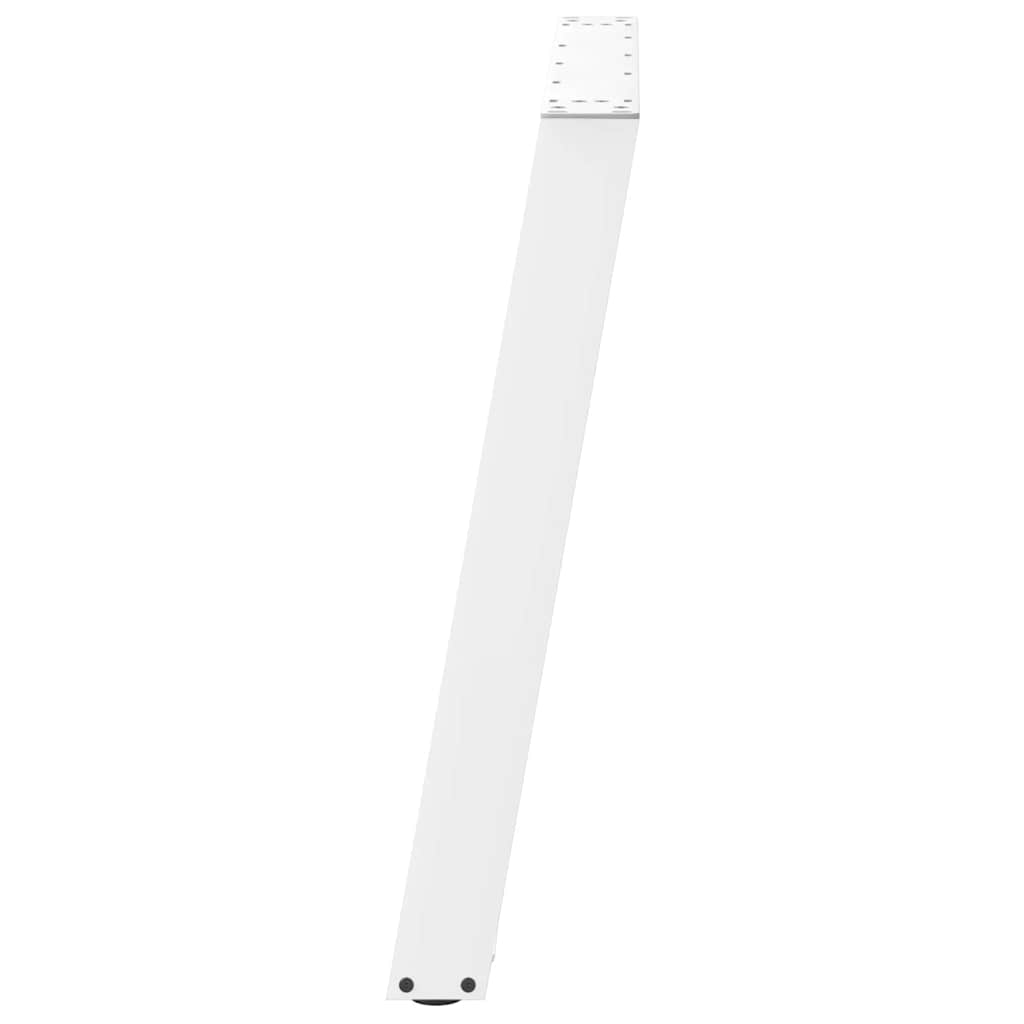 White Steel U-Shaped Dining Table Legs (2 pcs, 70x72-73cm)