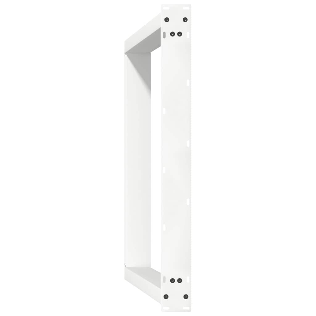 White Steel U-Shaped Dining Table Legs (2 pcs, 70x72-73cm)