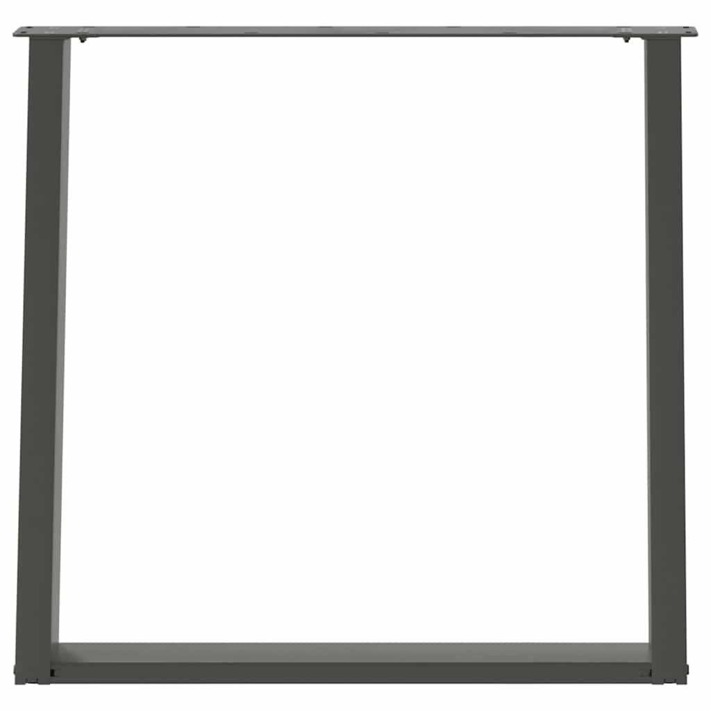 U-Shaped Anthracite Steel Dining Table Legs 2pcs, 80x72-73 cm