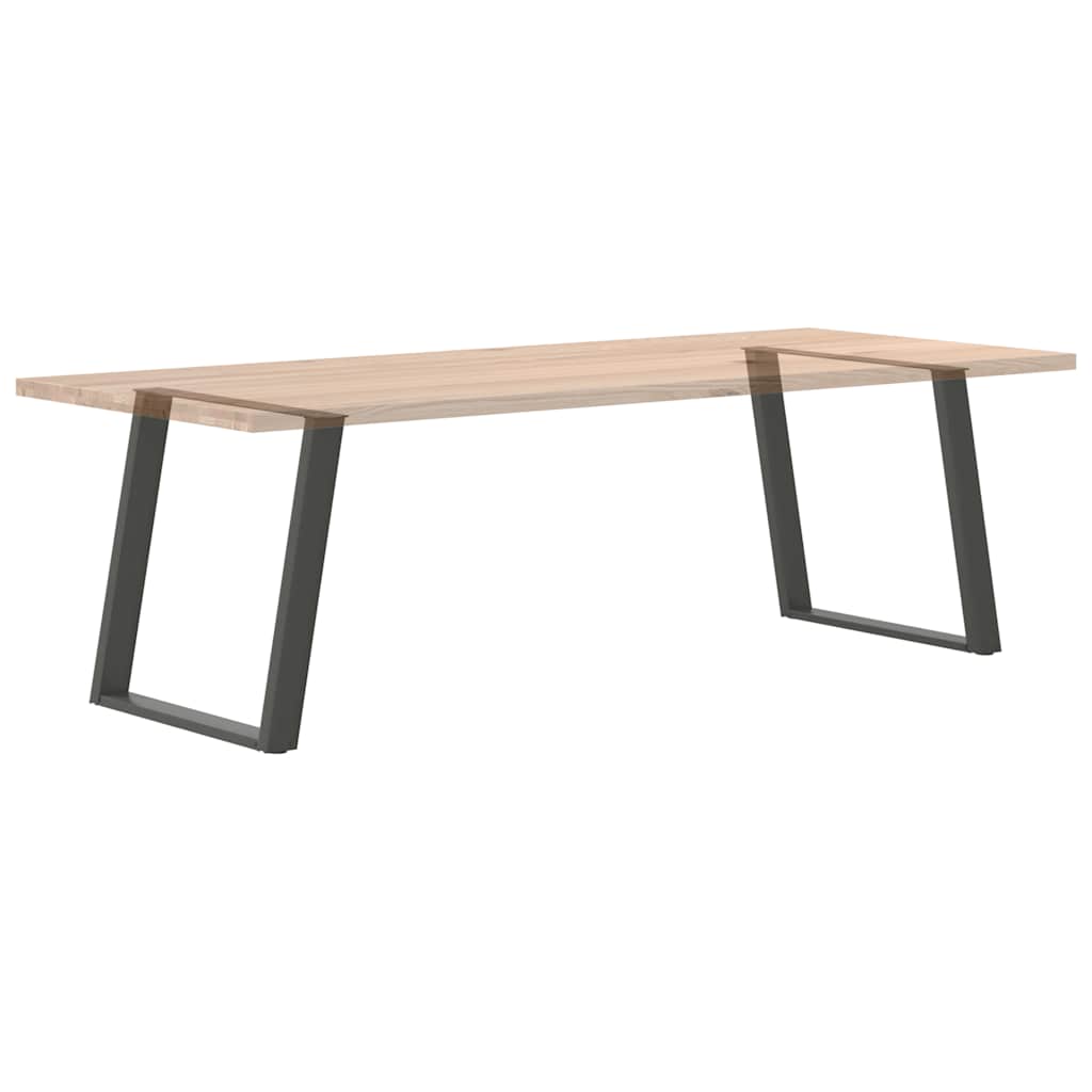 U-Shaped Anthracite Steel Dining Table Legs 2pcs, 80x72-73 cm