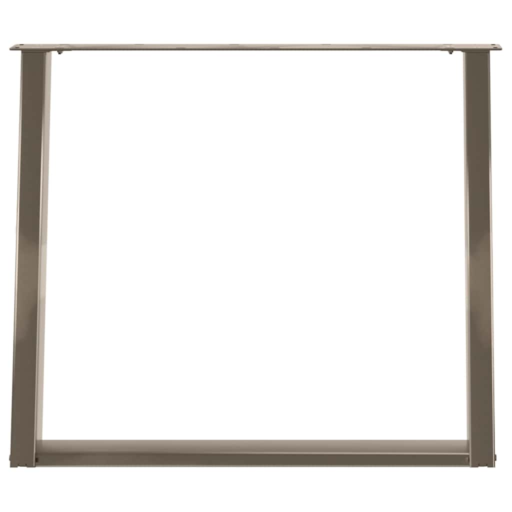 Natural Steel U-Shaped Dining Table Legs 2 pcs, 100x72-73 cm