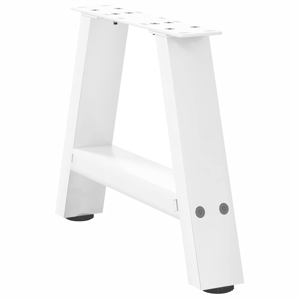 White Steel A-Shaped Coffee Table Legs (2 pcs) 30x30-31cm