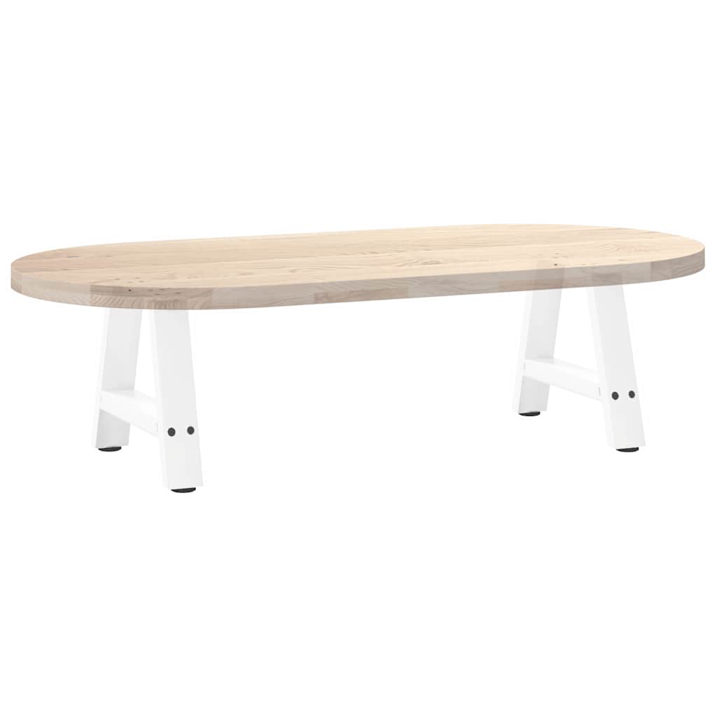 White Steel A-Shaped Coffee Table Legs (2 pcs) 30x30-31cm