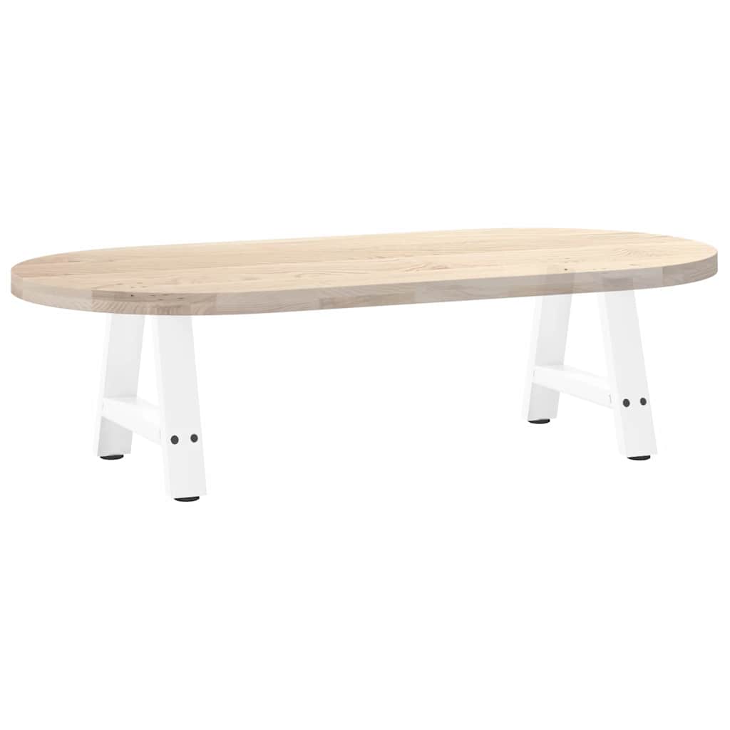 A-Shaped White Steel Coffee Table Legs, 2 pcs, 40x(30-31)cm