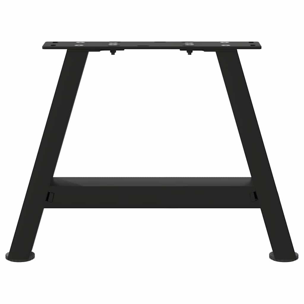 A-Shaped Black Steel Coffee Table Legs - 2 pcs, Adjustable 50x30-31cm