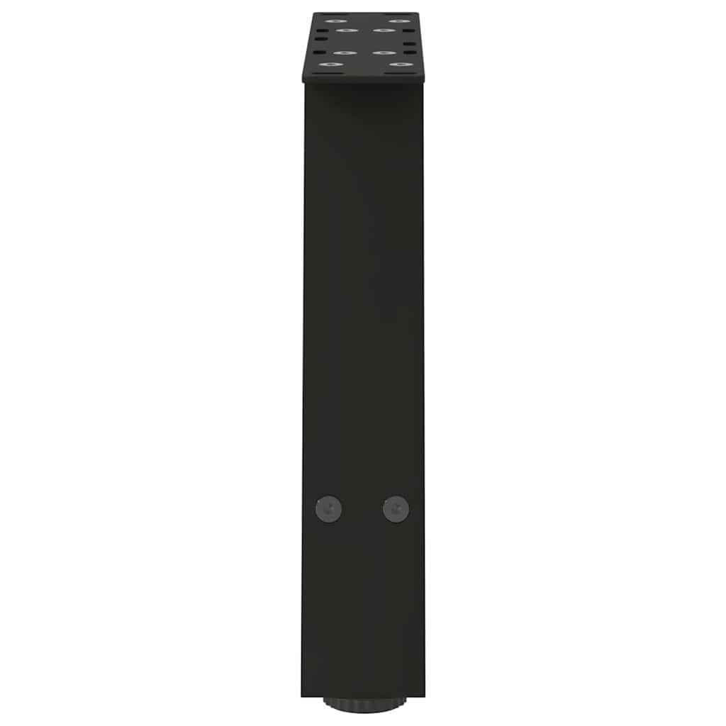 A-Shaped Black Steel Coffee Table Legs - 2 pcs, Adjustable 50x30-31cm