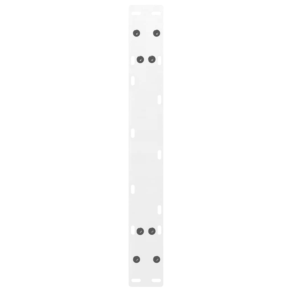 White Steel A-Shaped Coffee Table Legs, 2 Pcs, 60x(30-31) cm