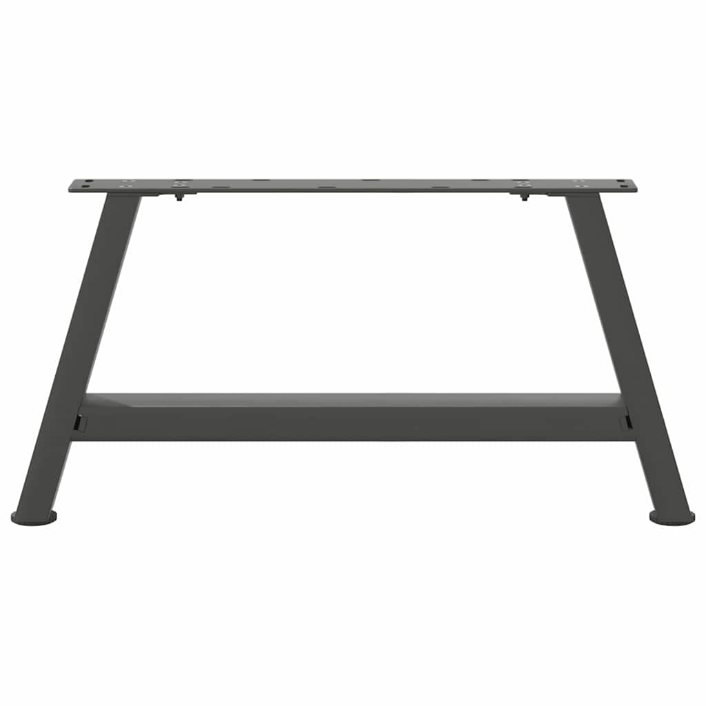 Anthracite Steel A-Shaped Coffee Table Legs, 2 pcs, 60x(30-31) cm