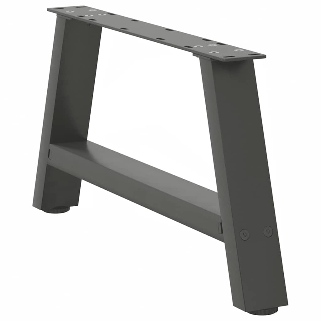 Anthracite Steel A-Shaped Coffee Table Legs, 2 pcs, 70x30-31 cm