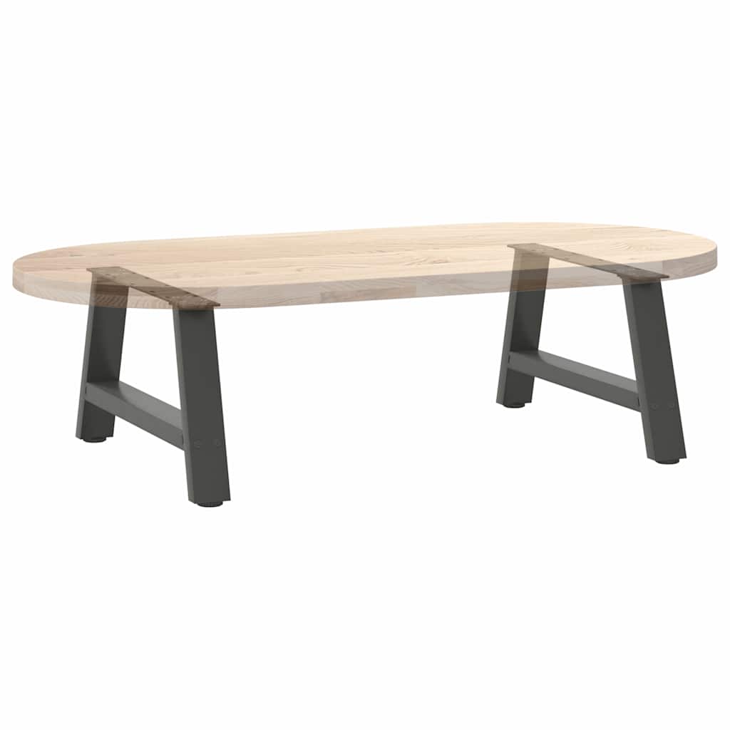 Anthracite Steel A-Shaped Coffee Table Legs, 2 pcs, 70x30-31 cm