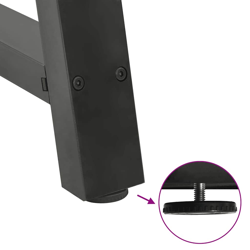Anthracite Steel A-Shaped Coffee Table Legs, 2 pcs, 70x30-31 cm