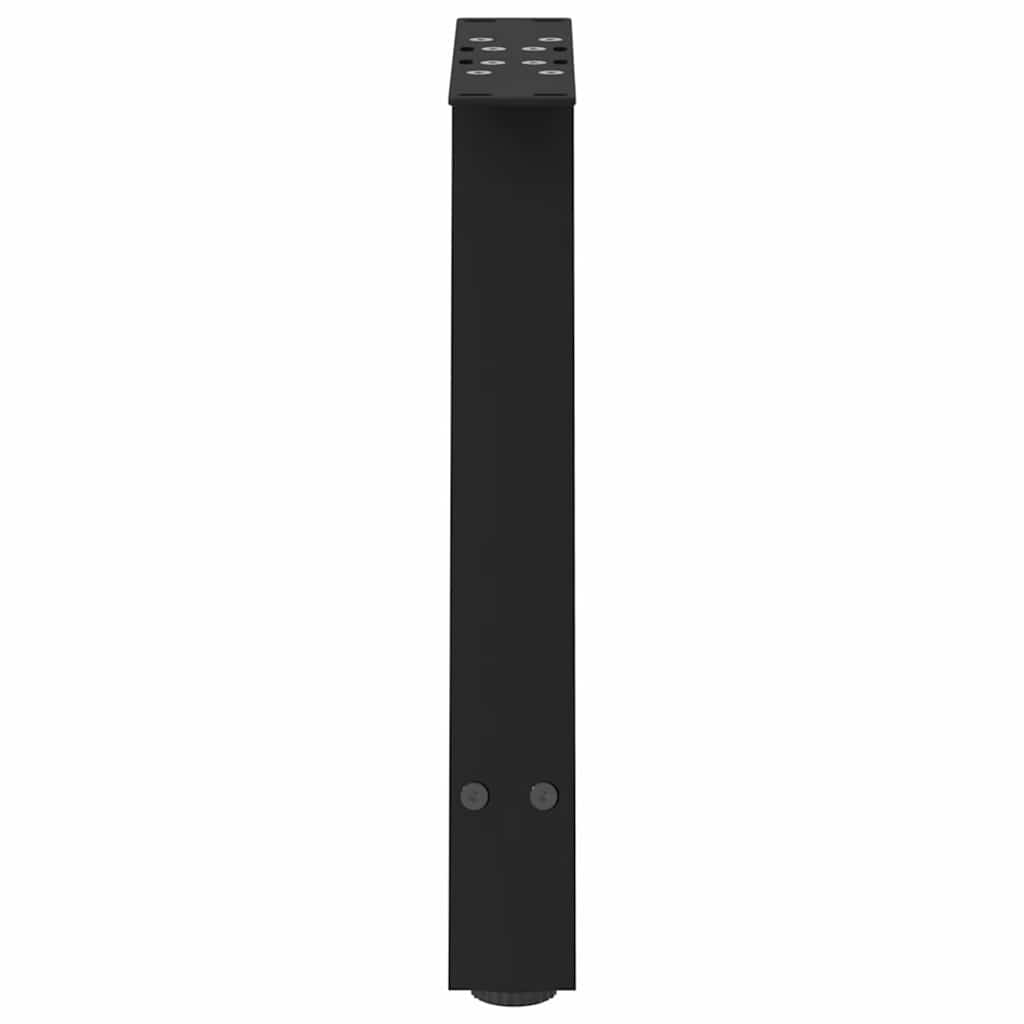 Black Steel A-Shaped Coffee Table Legs, 2pcs, Adjustable 38x(42-43) cm