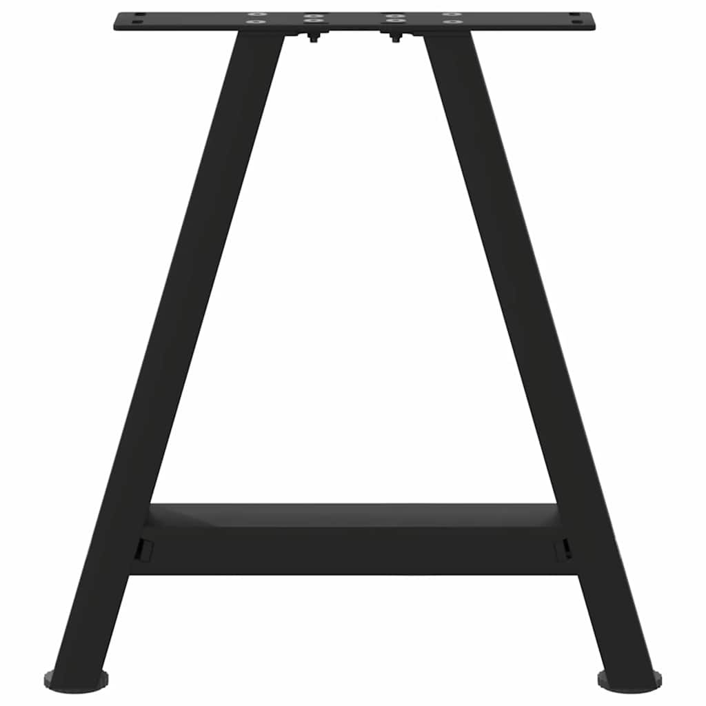 A-Shaped Black Steel Coffee Table Legs, 2 pcs 50x(42-43) cm