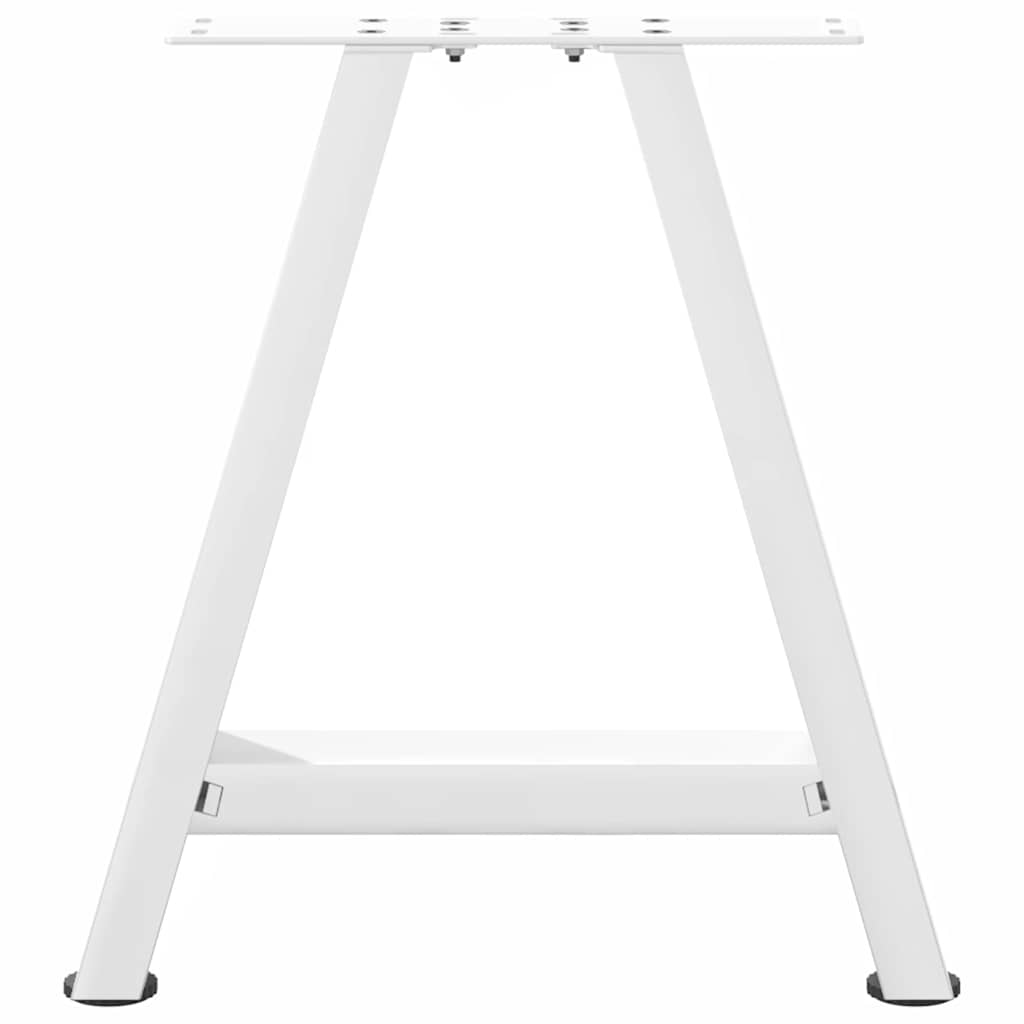 White Steel A-Shaped Coffee Table Legs (2 pcs) 50x(42-43) cm