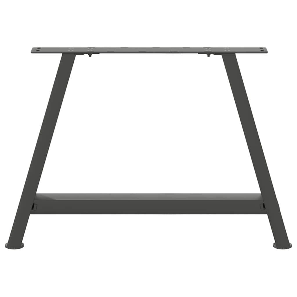 Anthracite Steel A-Shaped Coffee Table Legs 2pcs, Adjustable 60cm