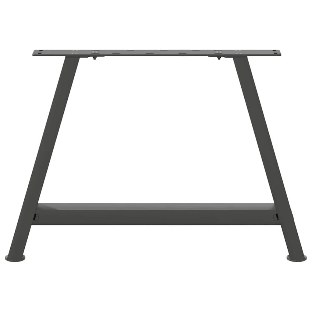 Anthracite Steel A-Shaped Coffee Table Legs, 2 pcs, Adjustable