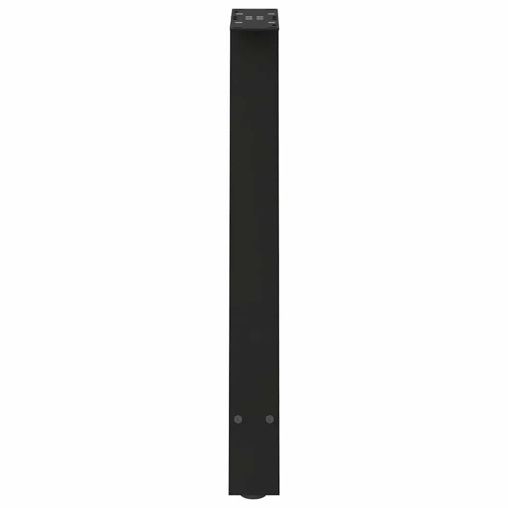 Black Steel A-Shaped Dining Table Legs, Adjustable 72-73 cm, 2 pcs