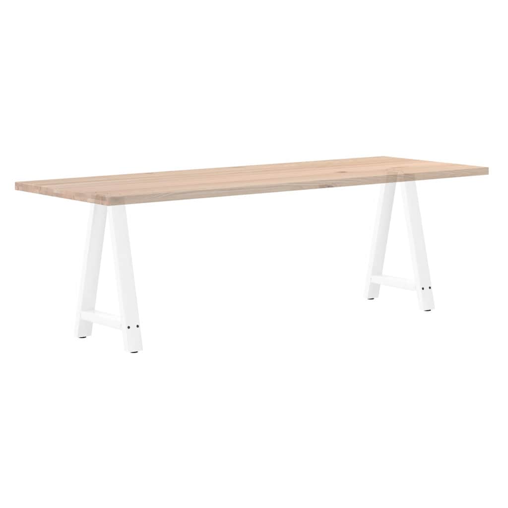 Sturdy White A-Shaped Steel Dining Table Legs, 2 pcs, 60x73cm