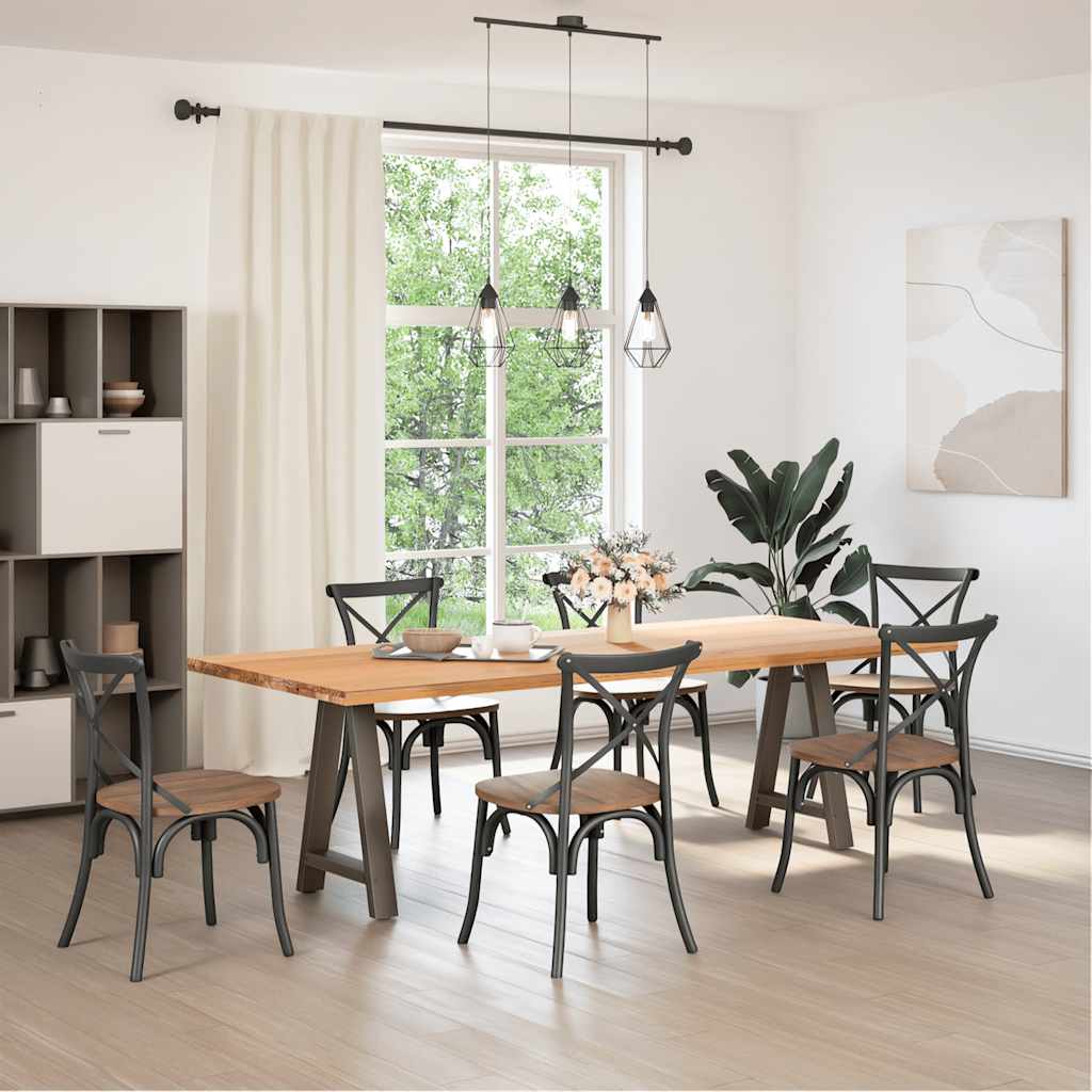Steel A-Shaped Dining Table Legs 2pcs, Adjustable 60x72-73cm