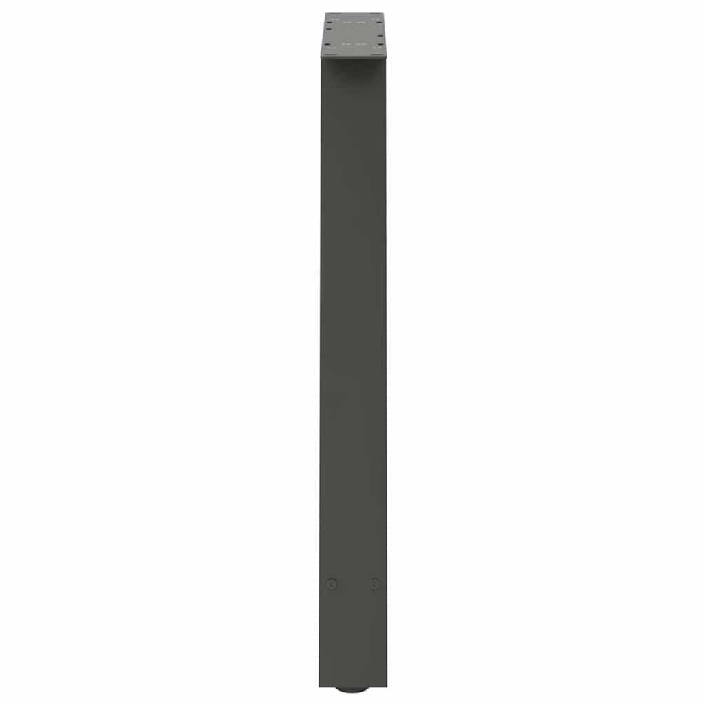 Anthracite Steel A-Shaped Dining Table Legs 2 Pcs, Adjustable 70 cm