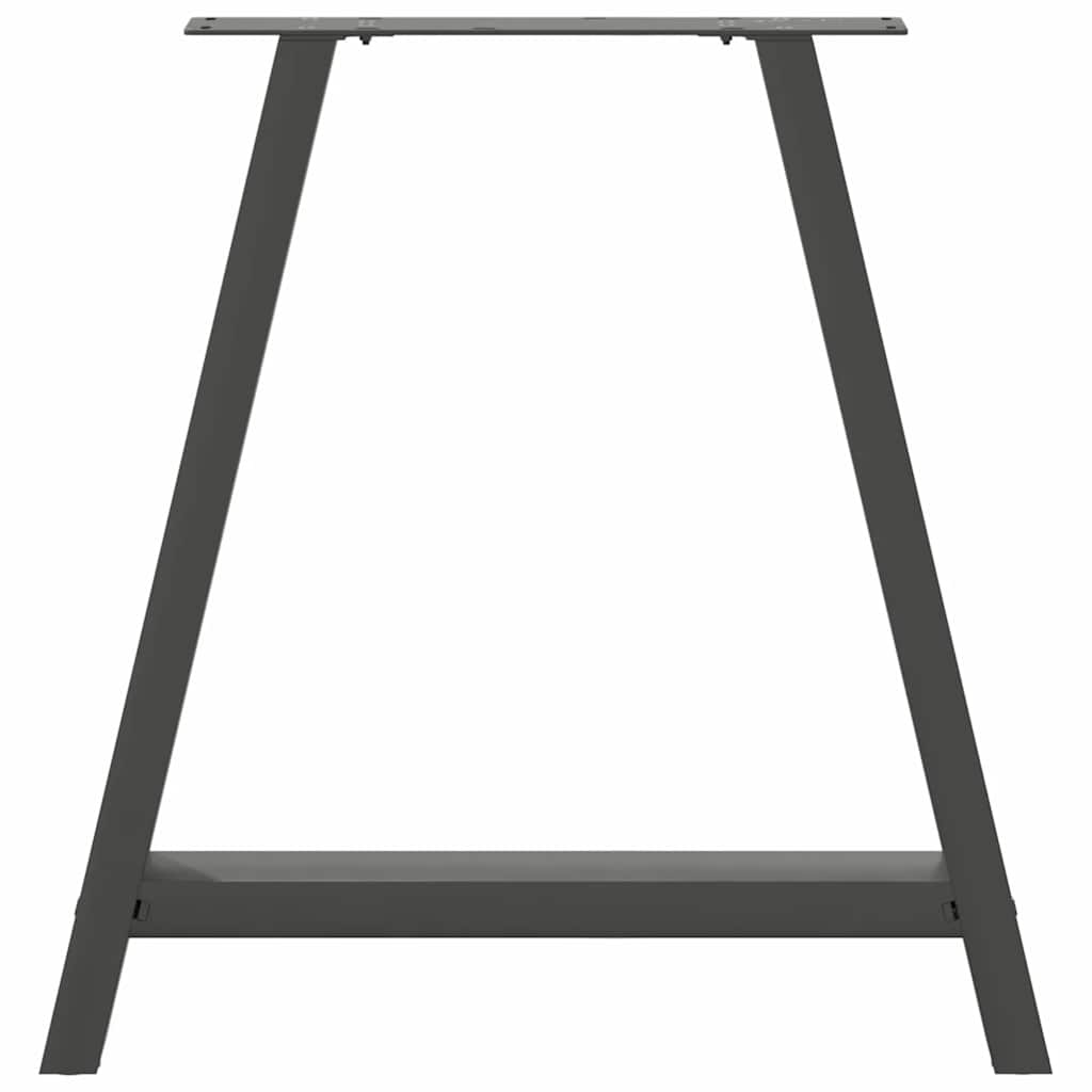 Anthracite Steel A-Shaped Dining Table Legs 2pcs 80x(72-73) cm