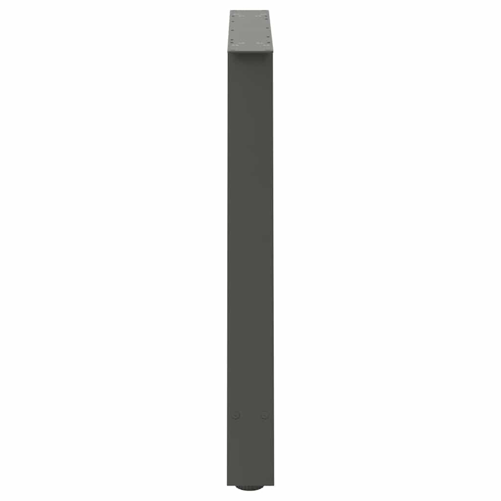 Anthracite Steel A-Shaped Dining Table Legs 2pcs 90x72-73cm