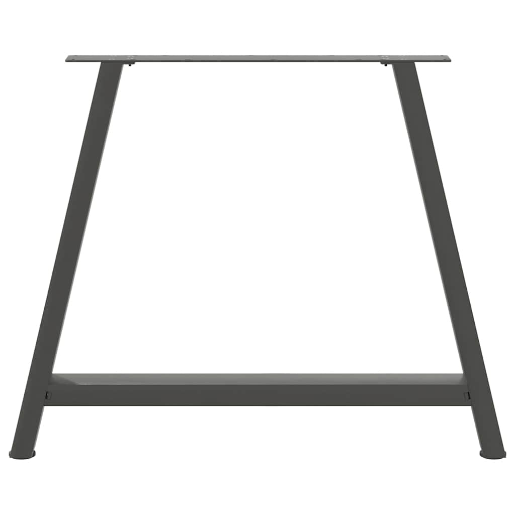 Anthracite Steel Dining Table Legs A-Shaped, 2pcs, Adjustable 100 cm