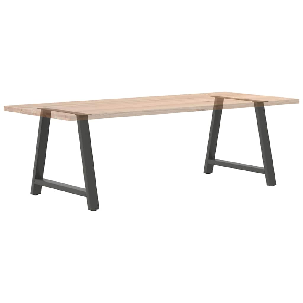 Anthracite Steel Dining Table Legs A-Shaped, 2pcs, Adjustable 100 cm