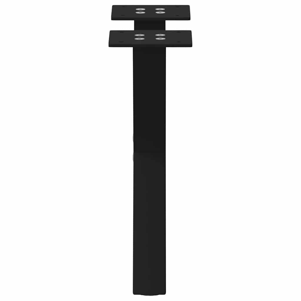 Black Steel X-Shaped Coffee Table Legs, 30x(30-31) cm, 2 pcs
