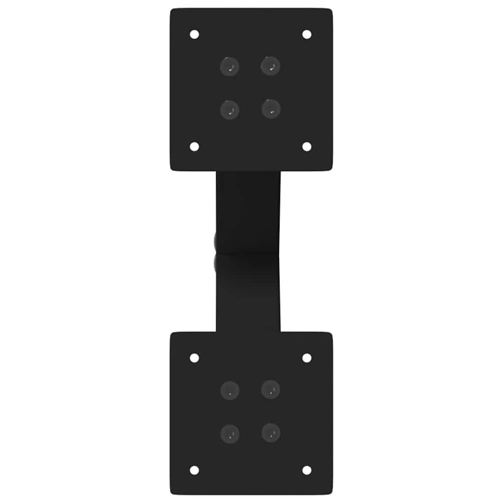 Black Steel X-Shaped Coffee Table Legs, 30x(30-31) cm, 2 pcs