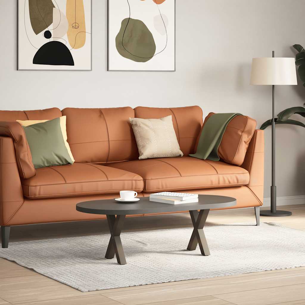Natural Steel X-Shaped Coffee Table Legs 2pcs 30cm