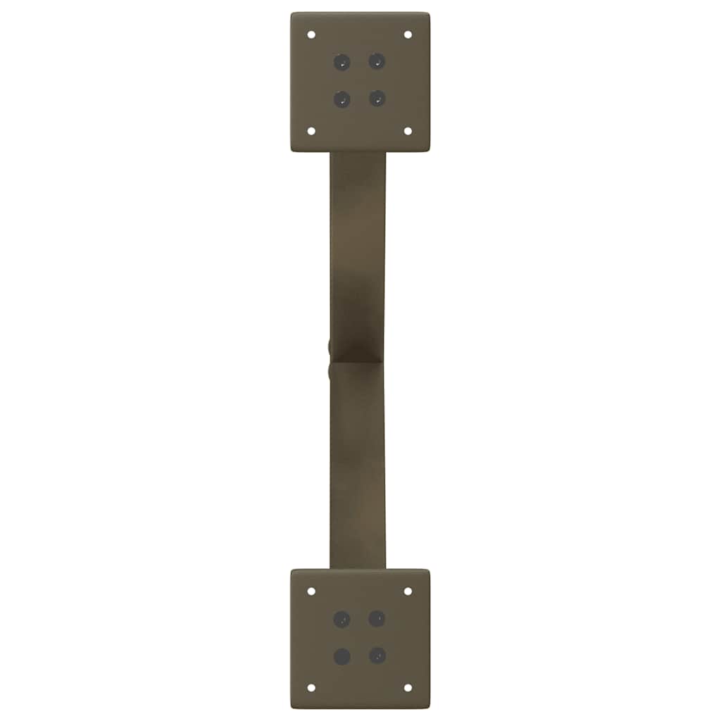 X-Shaped Steel Coffee Table Legs, Natural Finish, 2pcs - 50x30-31cm