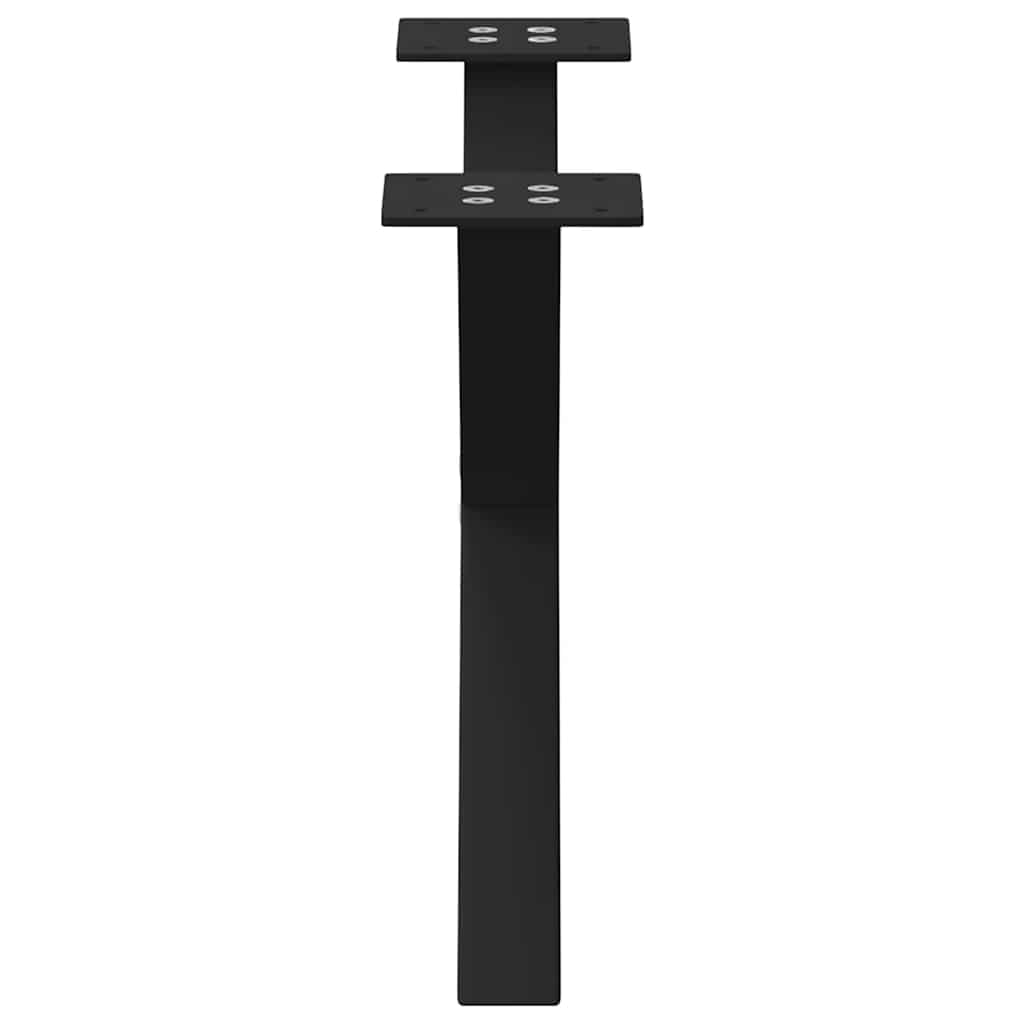 X-Shaped Steel Coffee Table Legs, Black, Set of 2, Adjustable 60cm