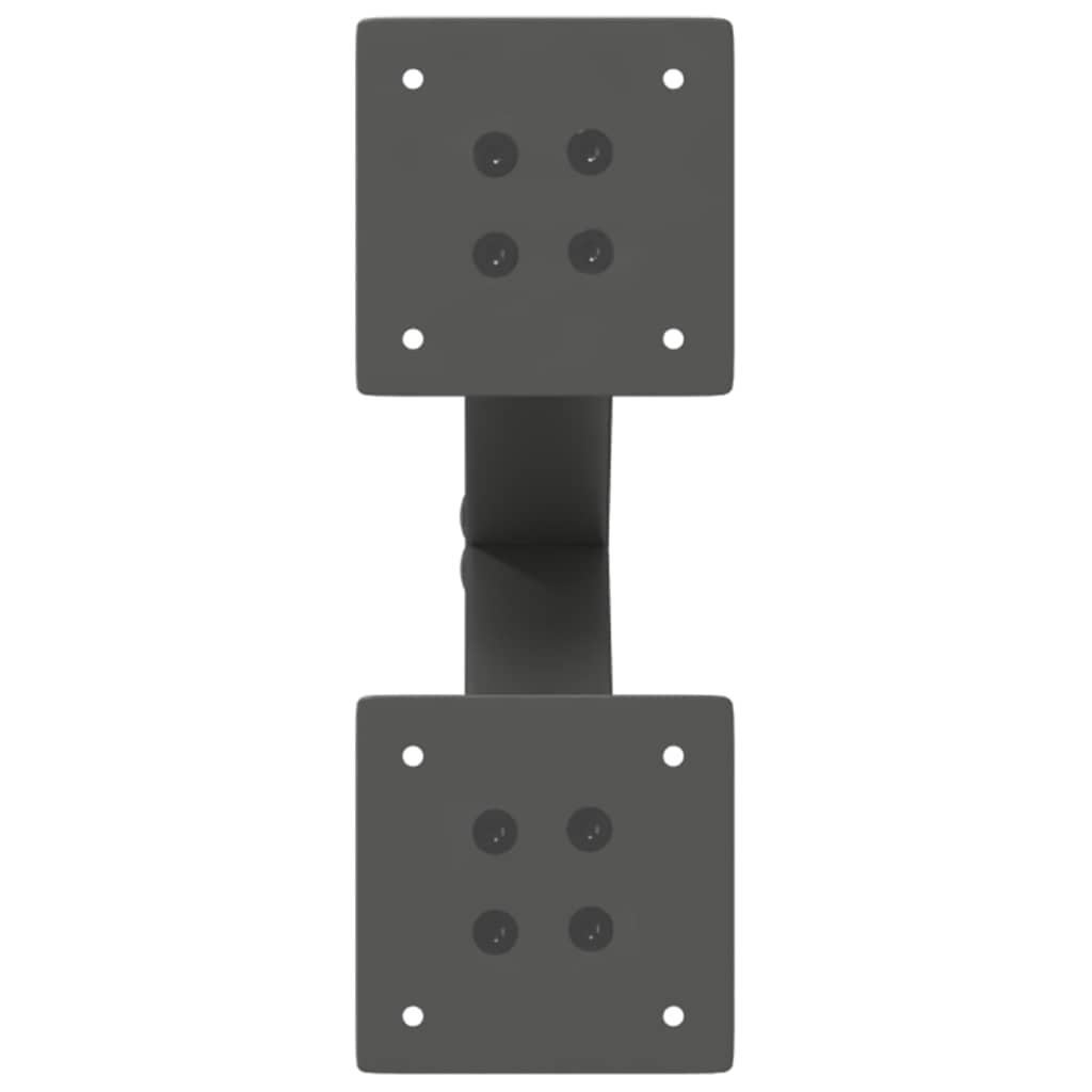 Anthracite Steel X-Shaped Coffee Table Legs 2 pcs, Adjustable 38x(42-43) cm